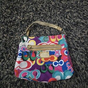 Coach Poppy Pop C Multicolor Signature Jazzy Hobo Bag - Y2K Vintage F21362